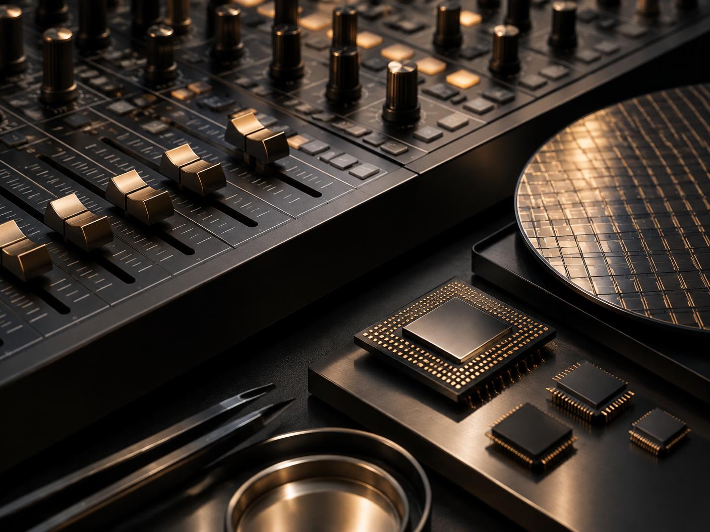 Mixing console and semiconductor components